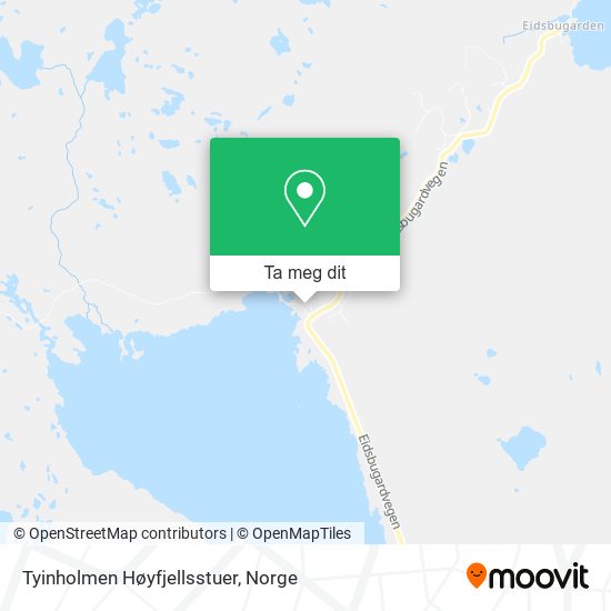 Tyinholmen Høyfjellsstuer kart