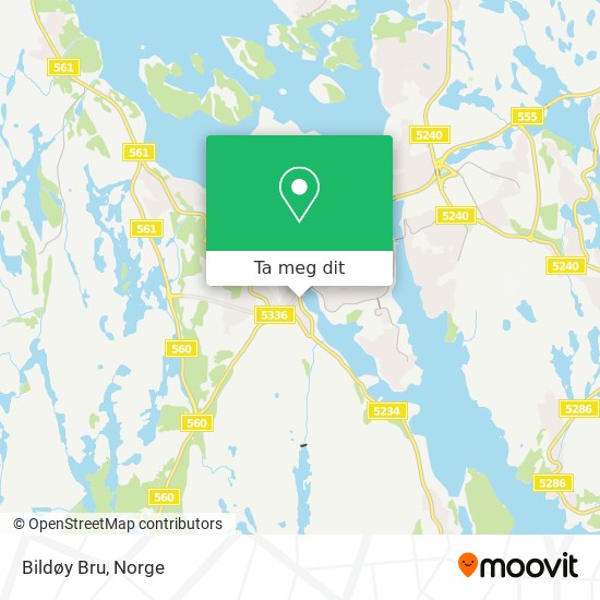 Bildøy Bru kart