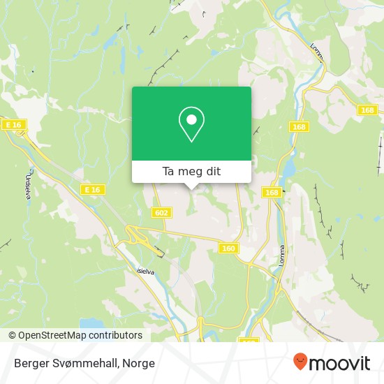 Berger Svømmehall kart
