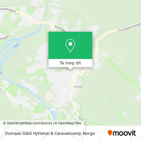 Domaas Gård Hyttetun & Caravancamp kart