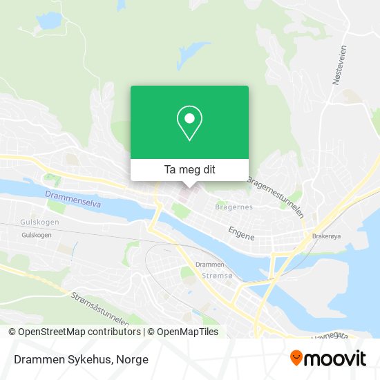 Drammen Sykehus kart