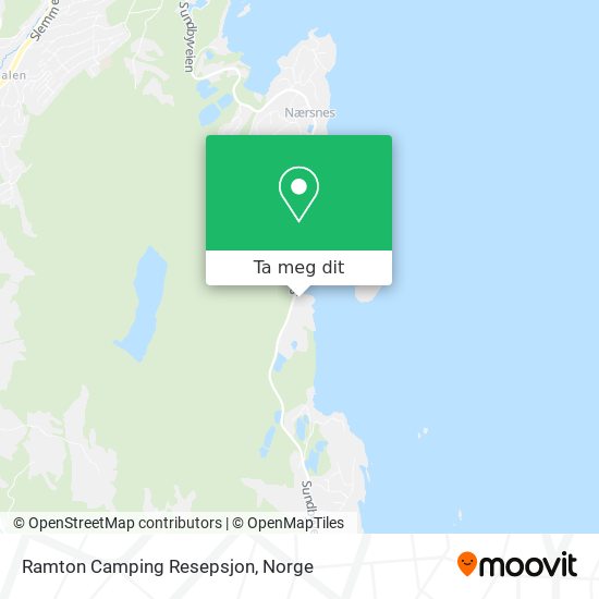 Ramton Camping Resepsjon kart