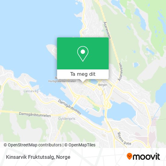 Kinsarvik Fruktutsalg kart