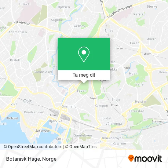 Botanisk Hage kart