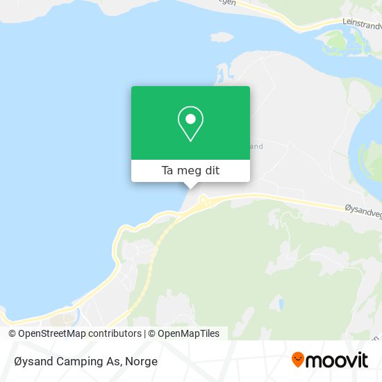 Øysand Camping As kart