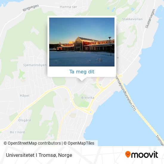 Universitetet I Tromsø kart