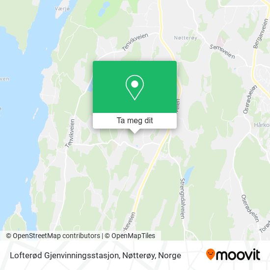 Lofterød Gjenvinningsstasjon, Nøtterøy kart