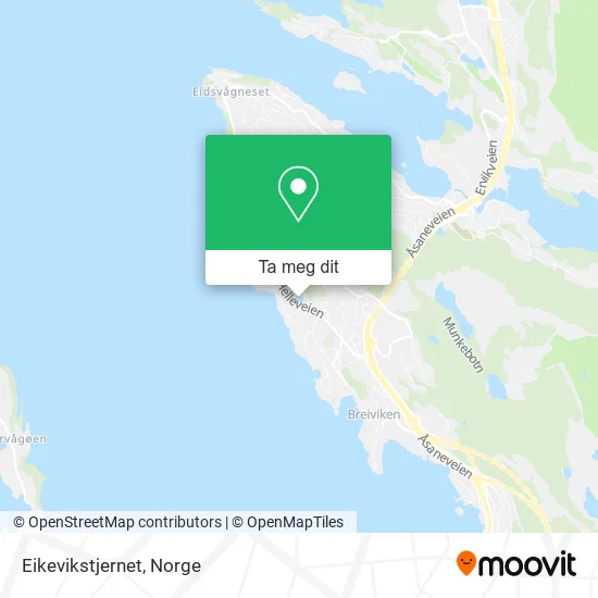 Eikevikstjernet kart