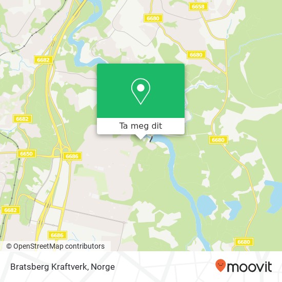 Bratsberg Kraftverk kart