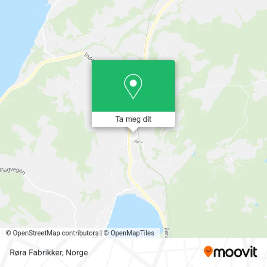 Røra Fabrikker kart