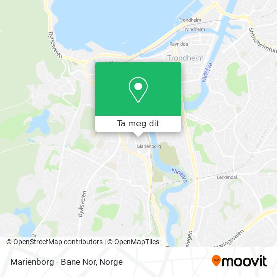 Marienborg - Bane Nor kart