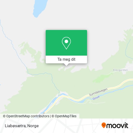Liabøsætra kart