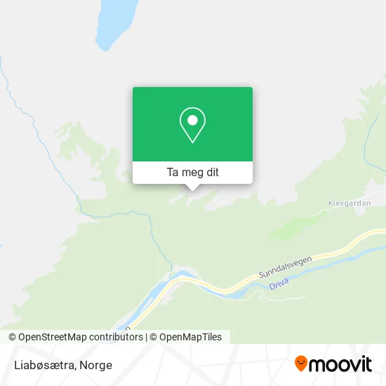 Liabøsætra kart