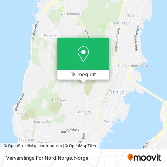 Vervarslinga For Nord-Norge kart