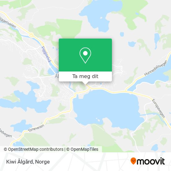 Kiwi Ålgård kart