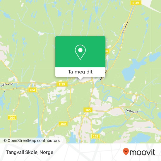 Tangvall Skole kart
