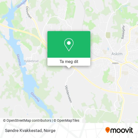 Søndre Kvakkestad kart