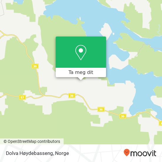 Dolva Høydebasseng kart