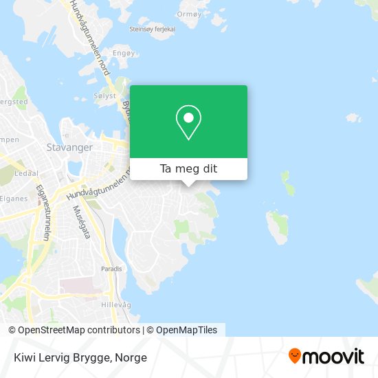 Kiwi Lervig Brygge kart