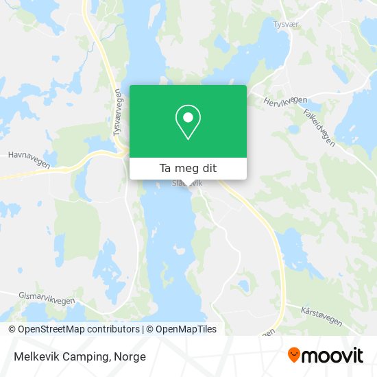 Melkevik Camping kart
