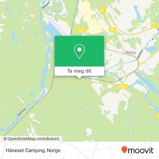 Håneset Camping kart