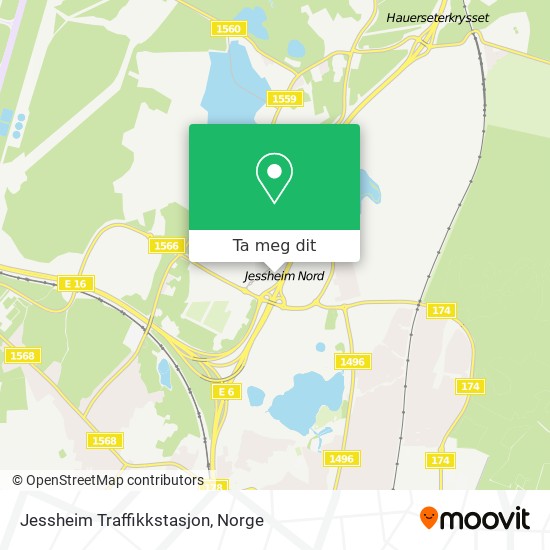 Jessheim Traffikkstasjon kart