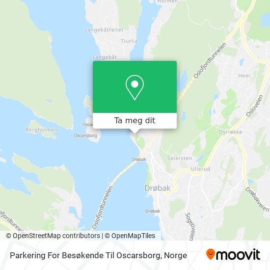 Parkering For Besøkende Til Oscarsborg kart