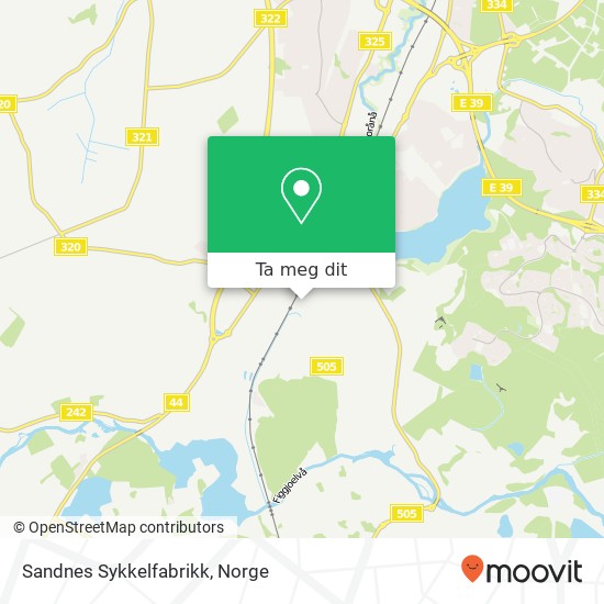 Sandnes Sykkelfabrikk kart