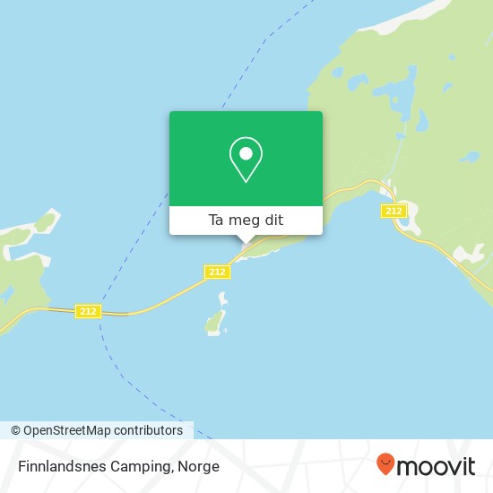 Finnlandsnes Camping kart
