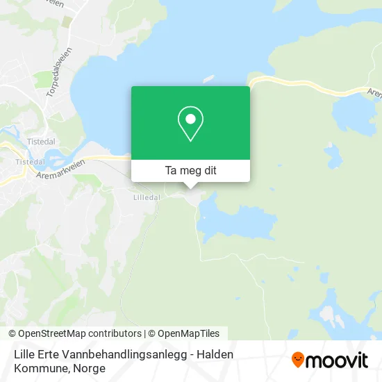 Lille Erte Vannbehandlingsanlegg - Halden Kommune kart