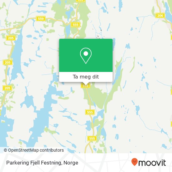 Parkering Fjell Festning kart