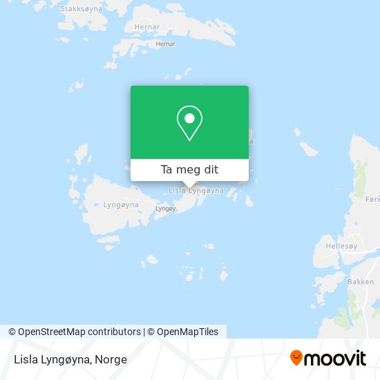 Lisla Lyngøyna kart