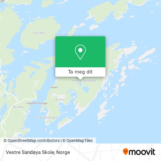 Vestre Sandøya Skole kart