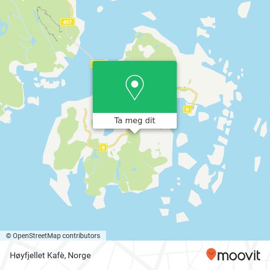 Høyfjellet Kafè kart