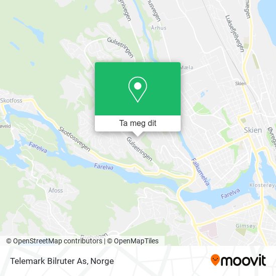 Telemark Bilruter As kart