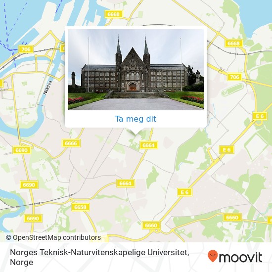 Norges Teknisk-Naturvitenskapelige Universitet kart