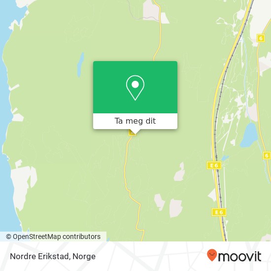 Nordre Erikstad kart