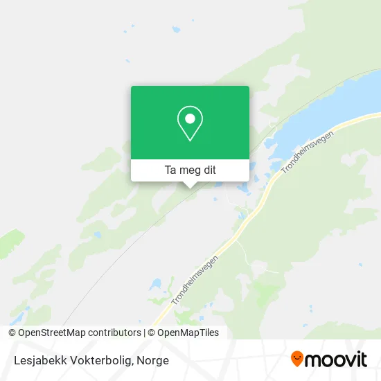 Lesjabekk Vokterbolig kart