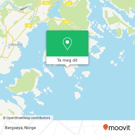 Bergsøya kart