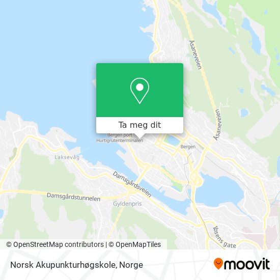 Norsk Akupunkturhøgskole kart