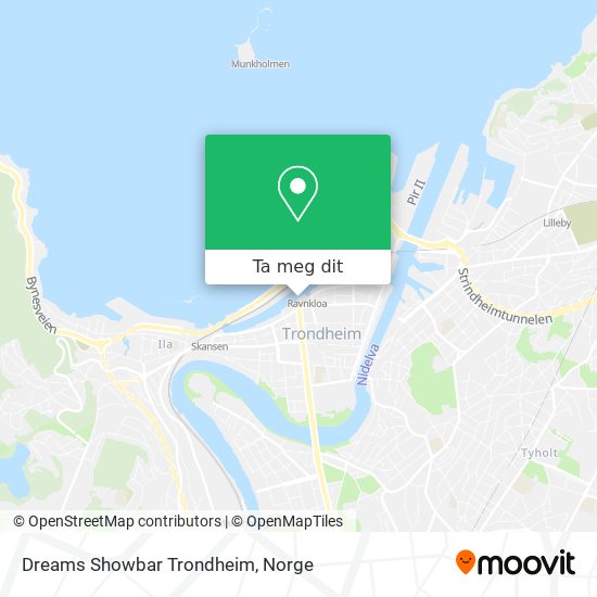 Dreams Showbar Trondheim kart