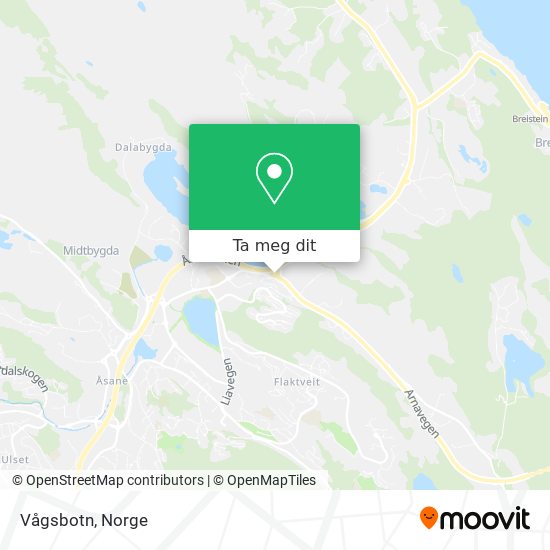 Vågsbotn kart