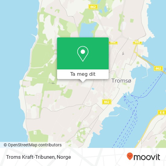 Troms Kraft-Tribunen kart