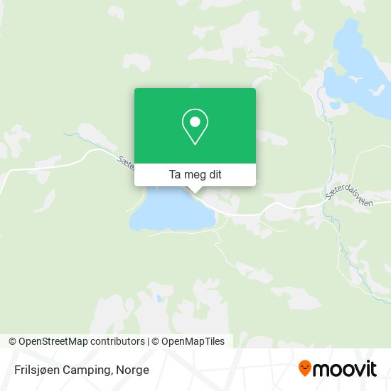 Frilsjøen Camping kart