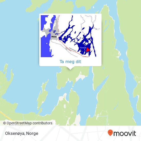 Oksenøya kart