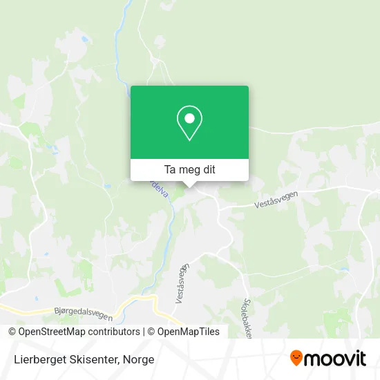 Lierberget Skisenter kart
