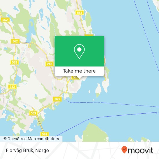 Florvåg Bruk kart