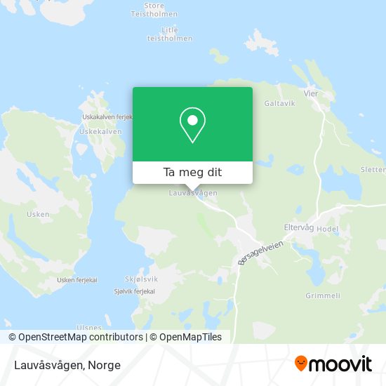 Lauvåsvågen kart