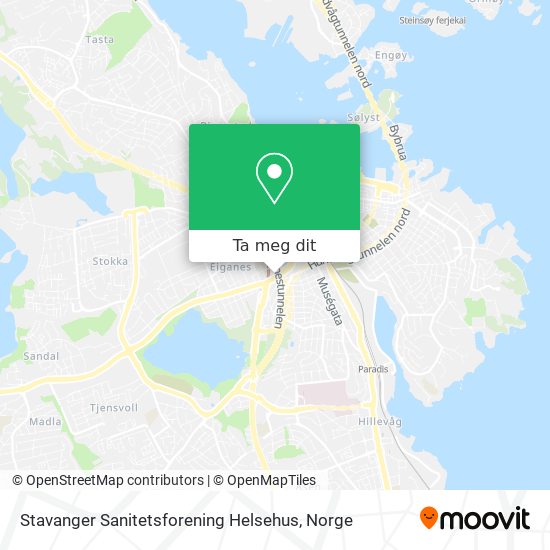 Stavanger Sanitetsforening Helsehus kart