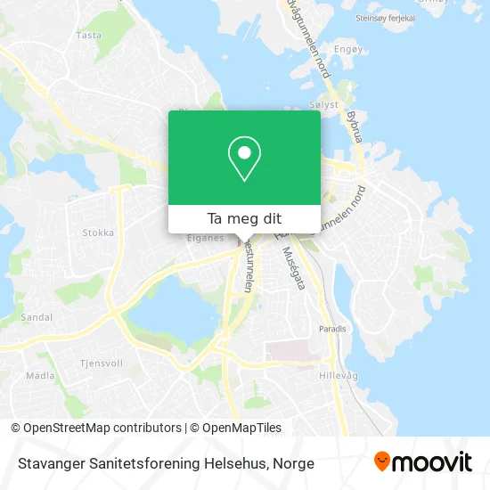 Stavanger Sanitetsforening Helsehus kart